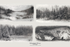 “Adirondack Winter”, Powdered Graphite Set