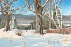 “Winter Path to River”