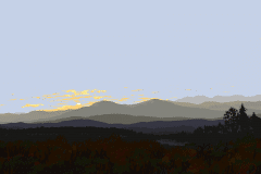 “Catskill Setting in October”