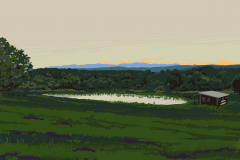 “Catskills from Keene Farm”