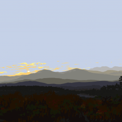Catskill Setting in October