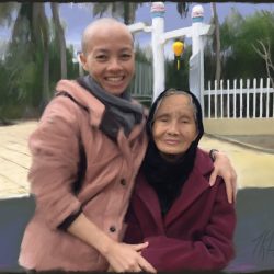 Sư Cô Đức Quang and her Grandmother