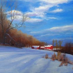 Late Day Sunlight on Fresh Snow