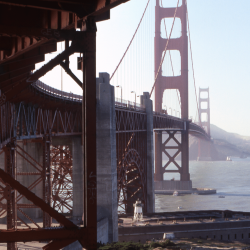 Golden Gate Bridge Below June 1988